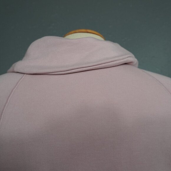 Old Navy Womens Light Pink Cowl Neck Long Sleeve Fleece Sweat Shirt Size Small - Picture 6 of 8